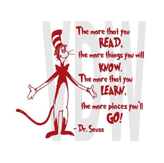 Dr. Seuss Cutting Files Silhouette SVG DXF and by Vinyldecalsworld