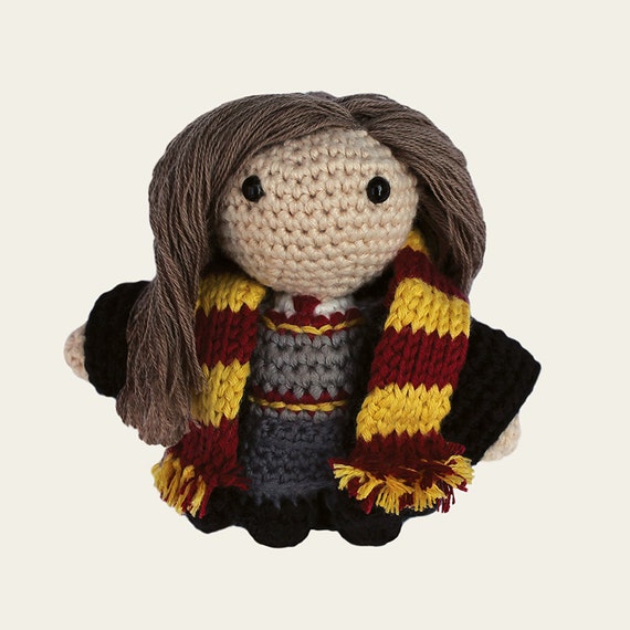 Hermione - Harry Potter. Amigurumi Pattern PDF, DIY, Crafts, Crochet, Fantasy Novels, Wizard, Magic, Doll, Geek, Gift, Instant download
