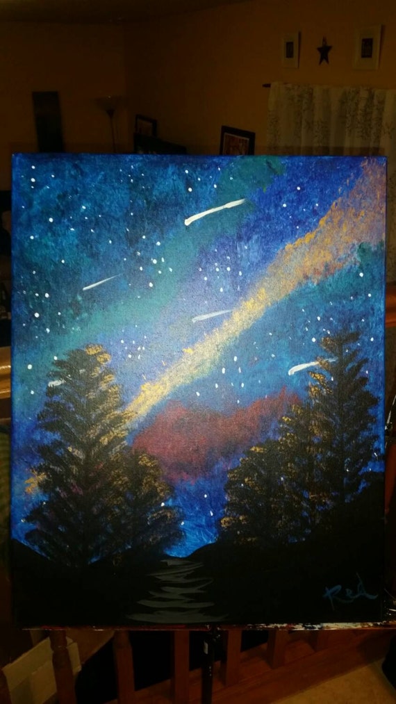 Shooting star painting