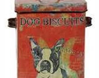 Dog Biscuit Tin Container