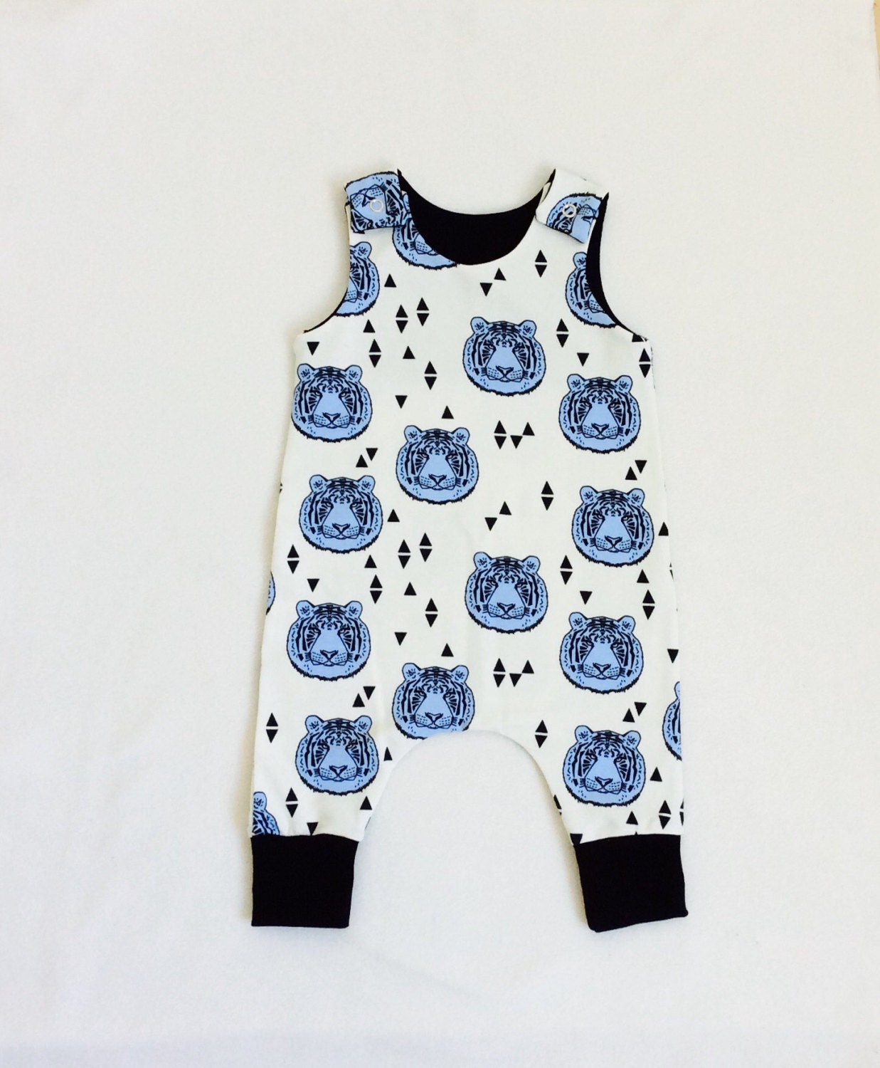 Harem style baby romper hipster baby romper organic baby