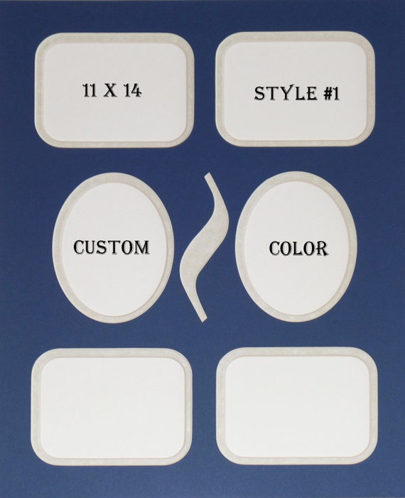 Items similar to Customizable Collage Photo Frame Mat Decorative Mat