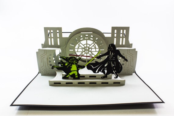 Star Wars pop up card Handmade fan card pop by CraftWithLoveHouse