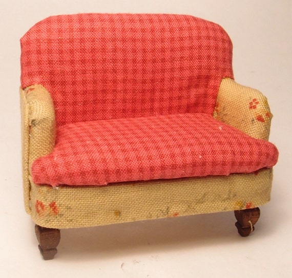 124 scale miniature dollhouse furniture kit cottage loveseat