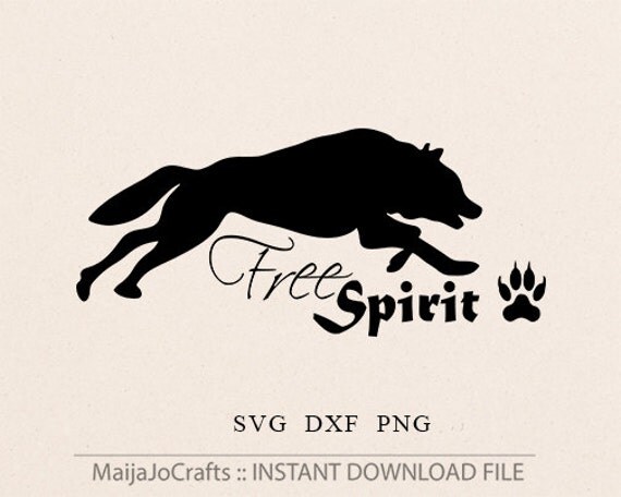 Download FREE Spirit Wolf SVG Cricut files cutting files DXF PNg