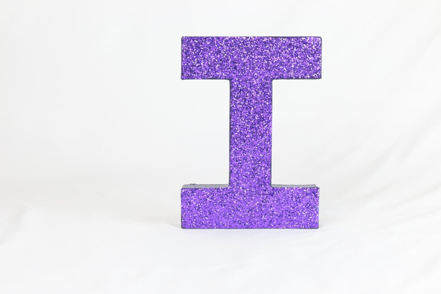 Purple Glittered Letters 8 inch Self Standing Bridal