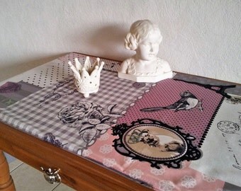 Table runner vintage top 40 cm. x150cm.