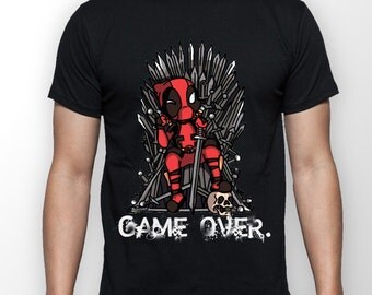 Deadpool vs Game of Thrones custom T Shirt, marvel comics, Boy Friend Gift Idea, Girl Friend Gift, Birthday Gift Idea, Best Friend Gift