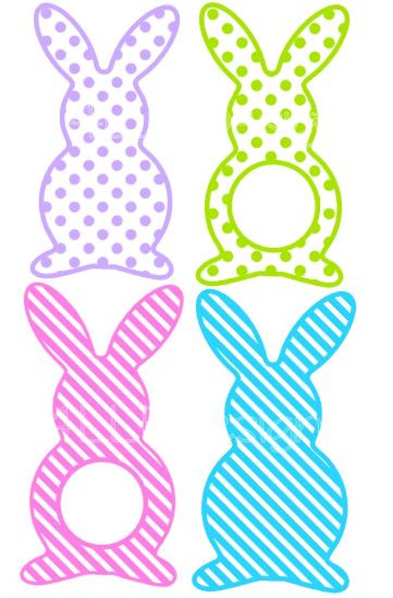 Easter SVG Monogram Frame SVG Bunny SVG Svg Design Svg