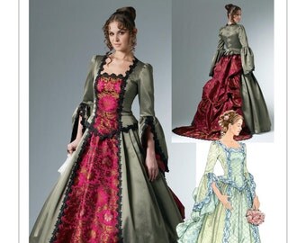 Sewing Pattern for Misses Costume,McCall's Pattern 6097,Victorian Dress w/Train & Bustle,Womens Halloween Costume, Cosplay, Plus SIzes Avail