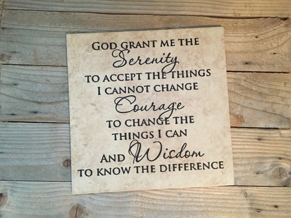 Serenity Prayer Serenity Name Sign Family Name Prayer