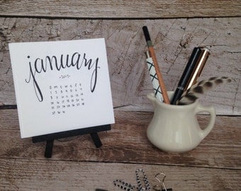 2017 Desktop Mini Calendar with easel