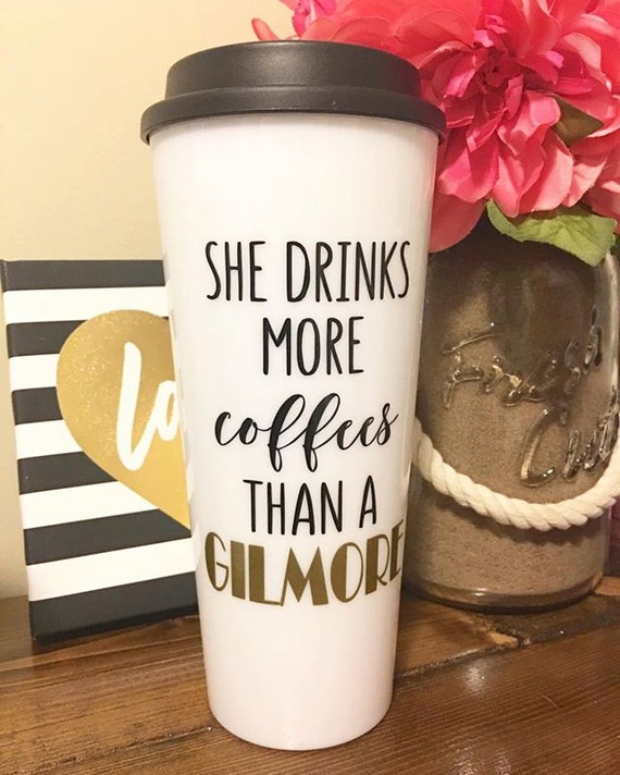 Cute Gilmore Girls coffee tumbler
