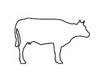 Cow stencil | Etsy