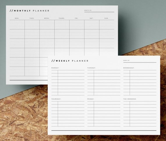 Printable Planner Bundle Undated Planner Pages To Do