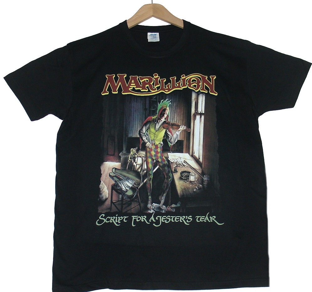 marillion t shirts script jester's tear