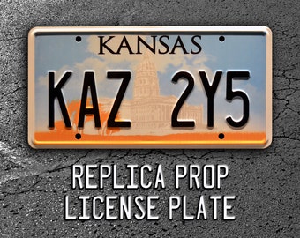 Supernatural / Dean Winchester’s Metallicar / KAZ 2Y5 *Metal Stamped* Replica Prop License Plate