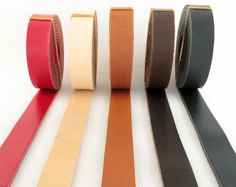 Genuine Leather Strap 2 cm wide 200 cm Red Black Dark Brown Camel Beige ( Off White Natual ) Leather Straps