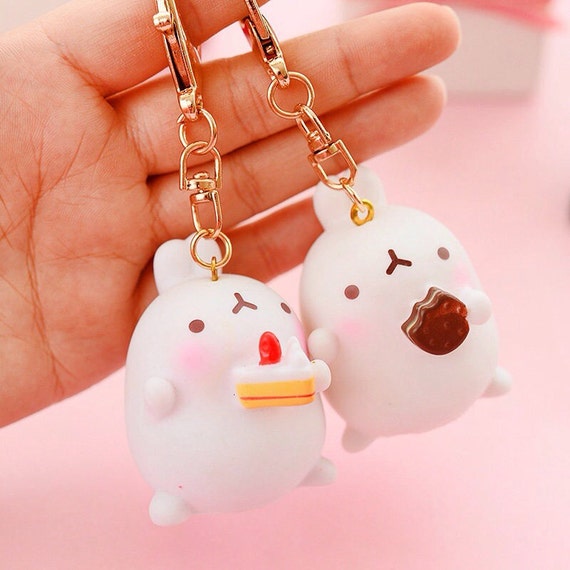 molang plush keychain