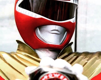Red Power Ranger helmet