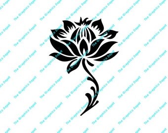 Download Lotus flower svg | Etsy