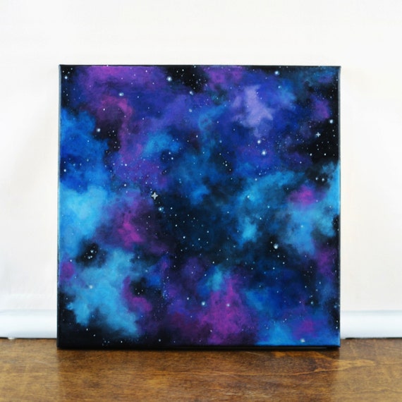 Light Blue Galaxy Painting