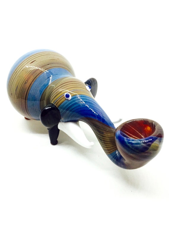 Elephant Glass Pipe by BestDamDeals on Etsy