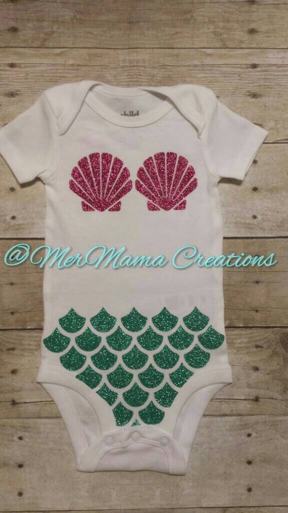 Mermaid Onesie by MerMamaCreations on Etsy