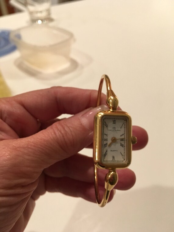 Vintage Christian Bernard Bangle Bracelet Watch Paris