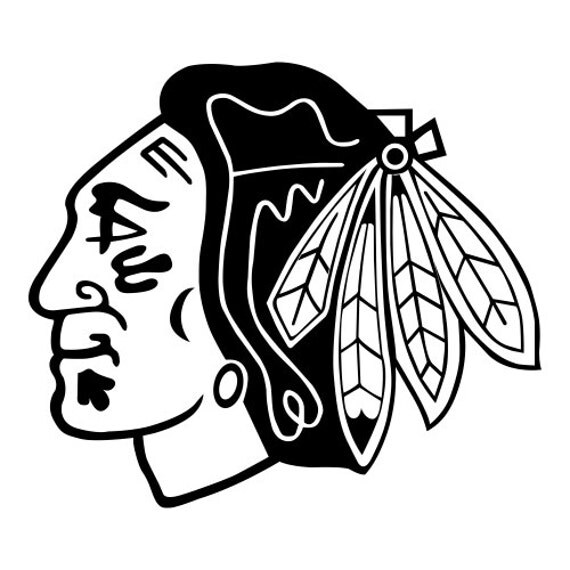 Chicago Black Hawks Logo Vinyl Decal Sticker NHL by MundoDecals