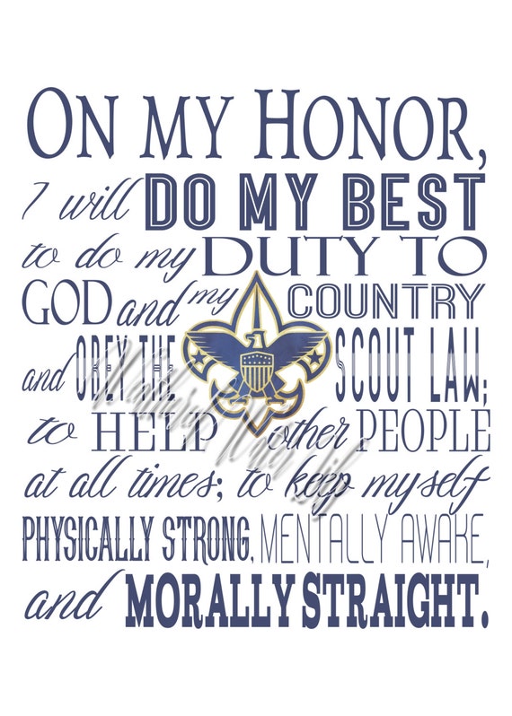 Versatile image regarding scout oath printable Canny image regarding scout oath printable