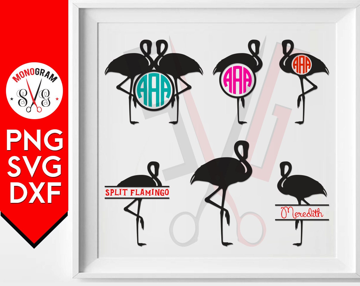 Download Flamingo SVG/ Flamingo Monogram SVG/ Flamingo Silhouette/