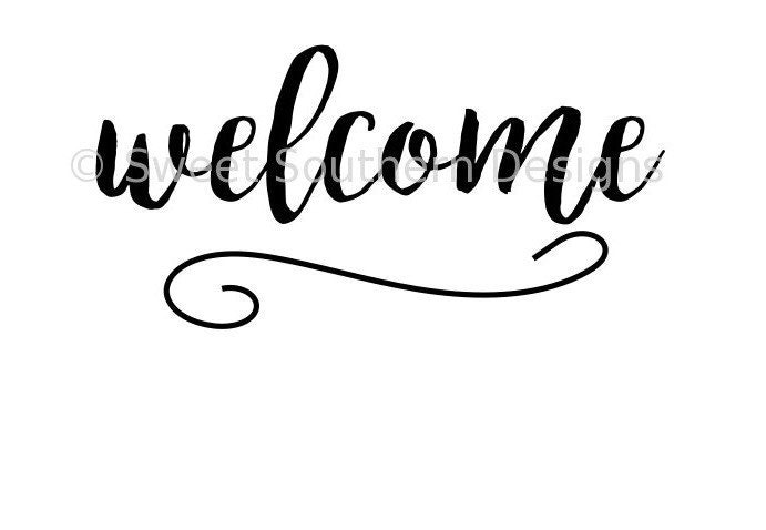 Welcome SVG instant download design for cricut or silhouette