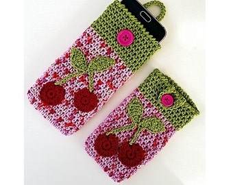 ebook: Smartphone Cozy "Cherry" Crochet Pattern