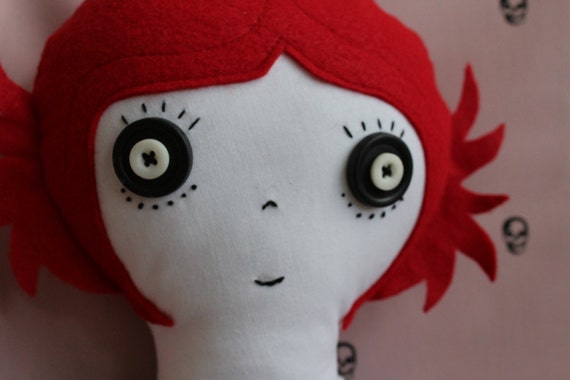 Reserved Ruby Gloom inspired plush doll for J.