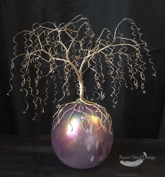 Wire Weeping Willow Tree Sculpture