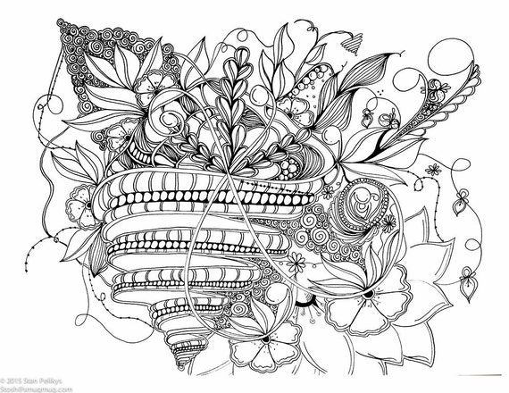 Whimsical Pages Easy Coloring Pages