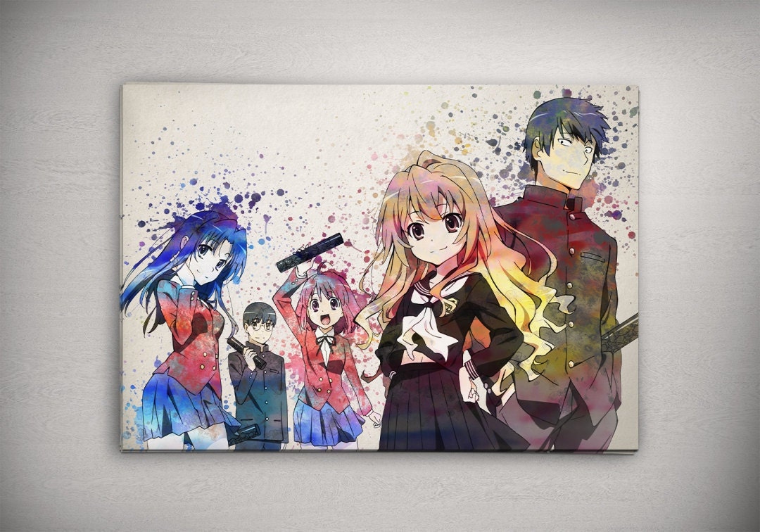 Toradora Anime Toradora Anime Poster Anime Watercolor Wall