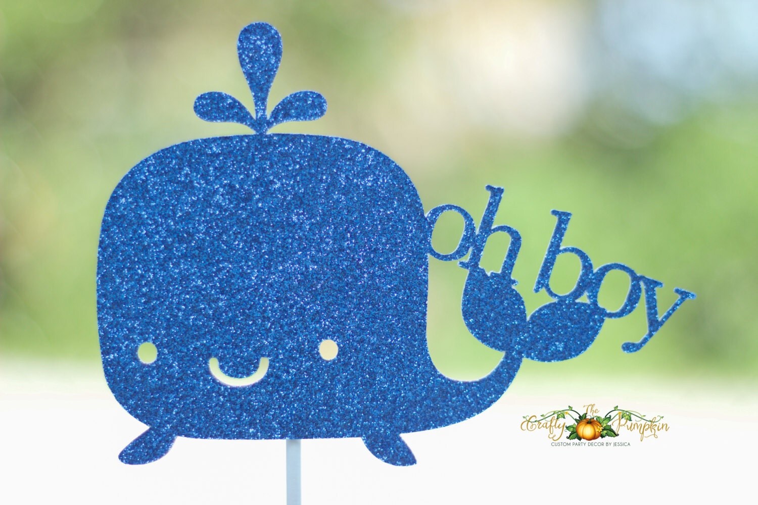 Whale Oh Boy Cake Topper Whale Cake Topper Whale Baby Shower