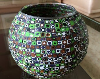 Polymer clay vase | Etsy