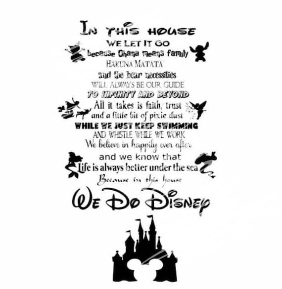 Download In this house we do Disney svg vector inspired by disney