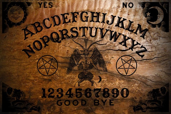 Ouija Board with Planchette Classic Burnt by