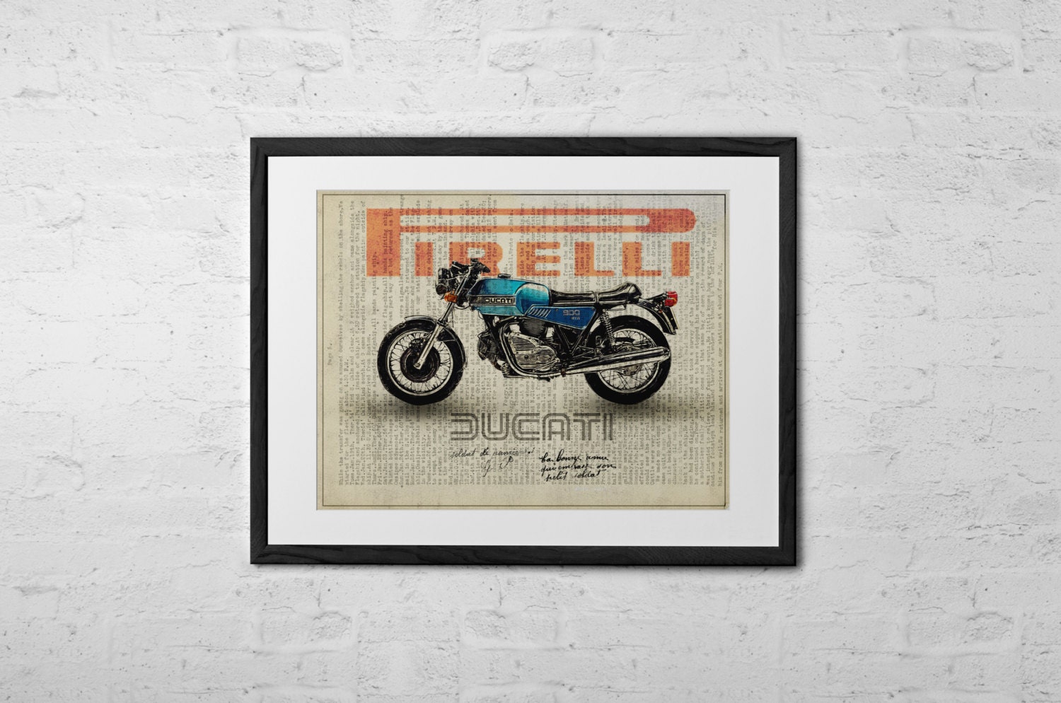 Ducati GTS 900 Ducati Poster Ducati Print Motorcycle
