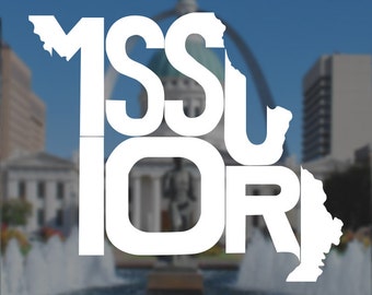 Missouri Decal, Missouri Sticker, Tigers Decal, Cardinals Decal, Royals Decal, Laptop Decal, Laptop Sticker, Macbook Decal