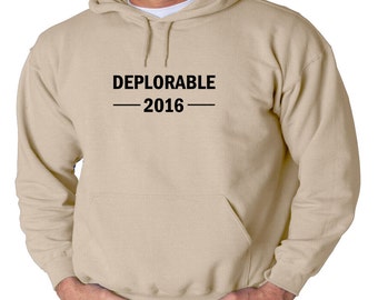 Deplorable 2016 Hoodie Political Anti Hillary Trump For President Sweatshirt New 2016 Election America Hooded Sweatshirt Donald Clinton