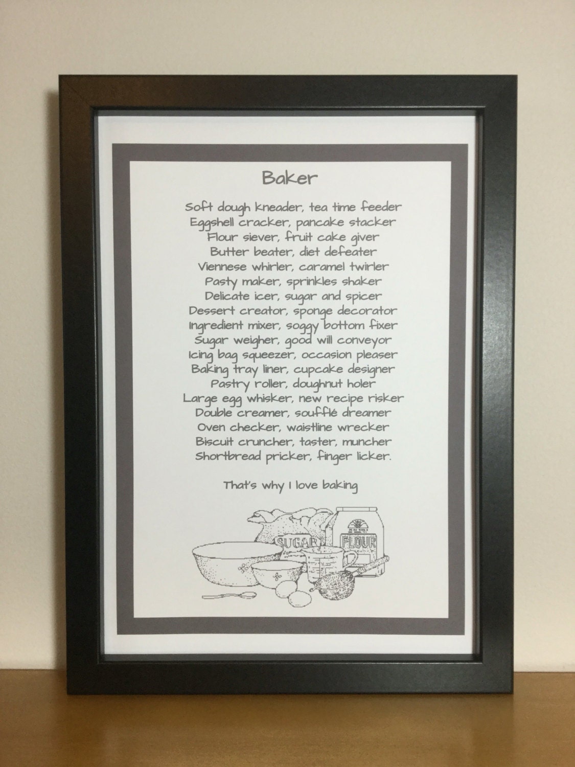 Baking poem A baker is a... poem baking lover love baking