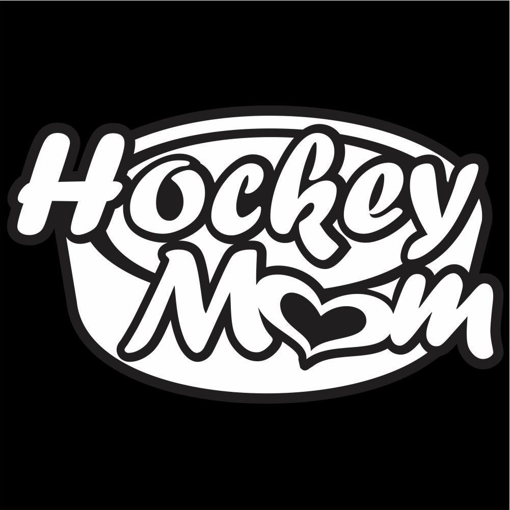 Hockey Mom Car Decal Hockey Mom Sticker Hockey Mom Puck