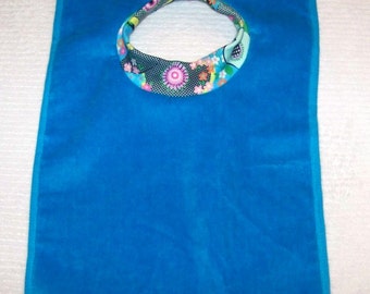 Towel Bib by PETUNIAS - absorbent washable dryable knit baby toddler gift