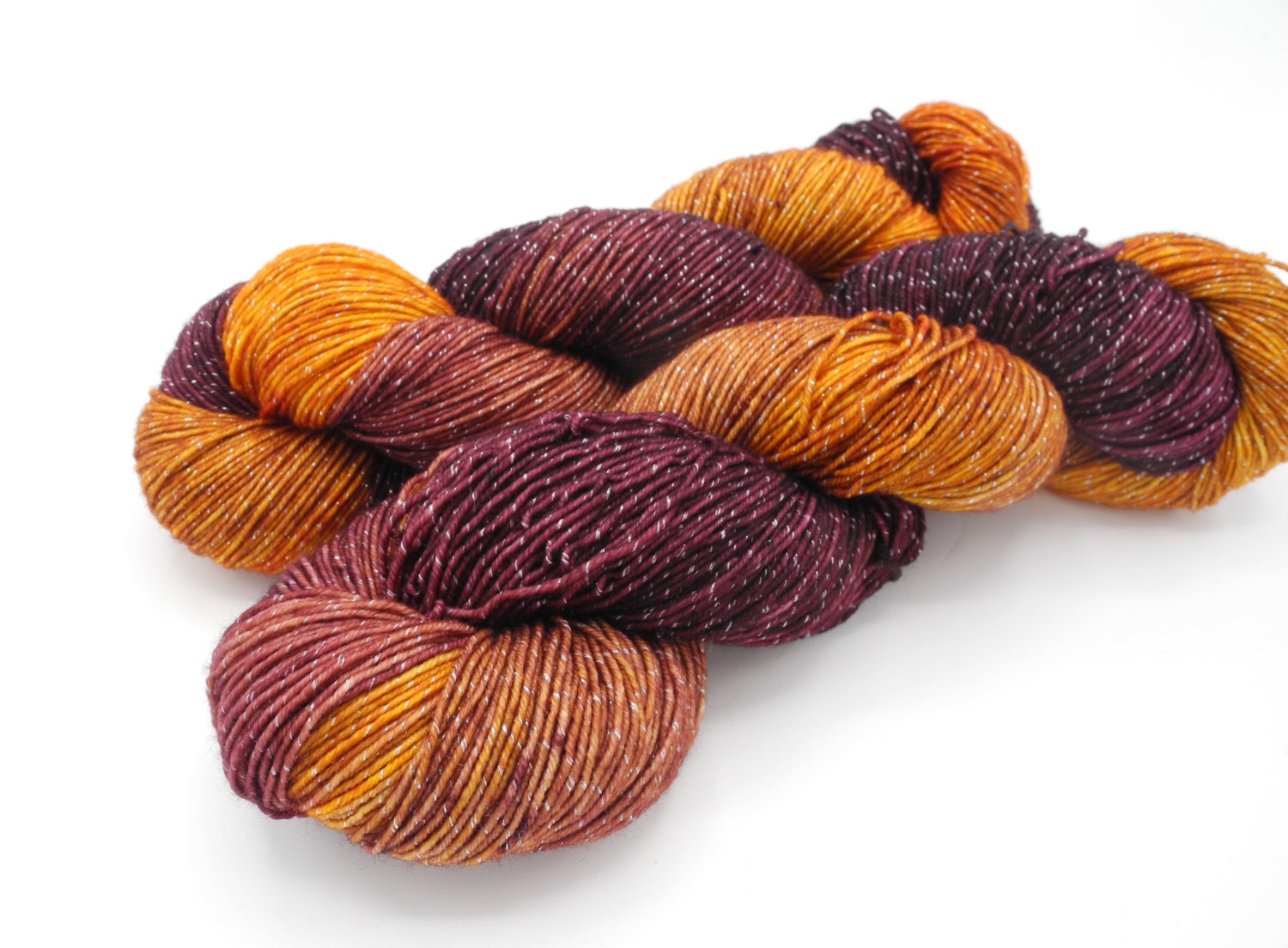 Blood Orange Variegated Hand Dyed Yarn