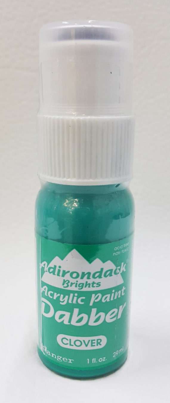 CLEARANCE SALE two Clover Green paint dabber bottles
